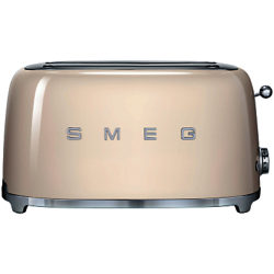 Smeg TSF02 4-Slice 2-Slot Toaster Cream
